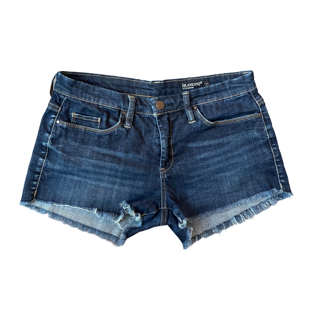 Blank NYC denim shorts frayed hem SZ 29